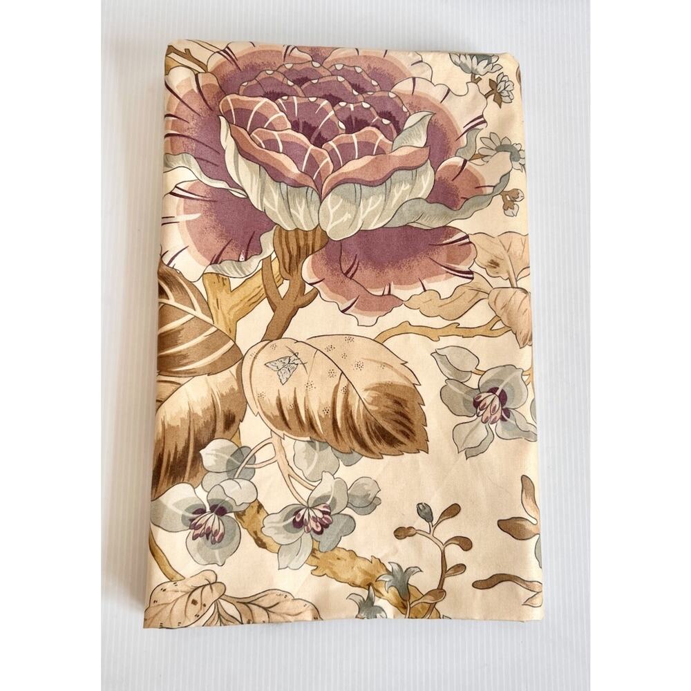 VTG Schumacher Fleur L’Indienne Botanical Floral Fabric Remnant 1.22 Yds